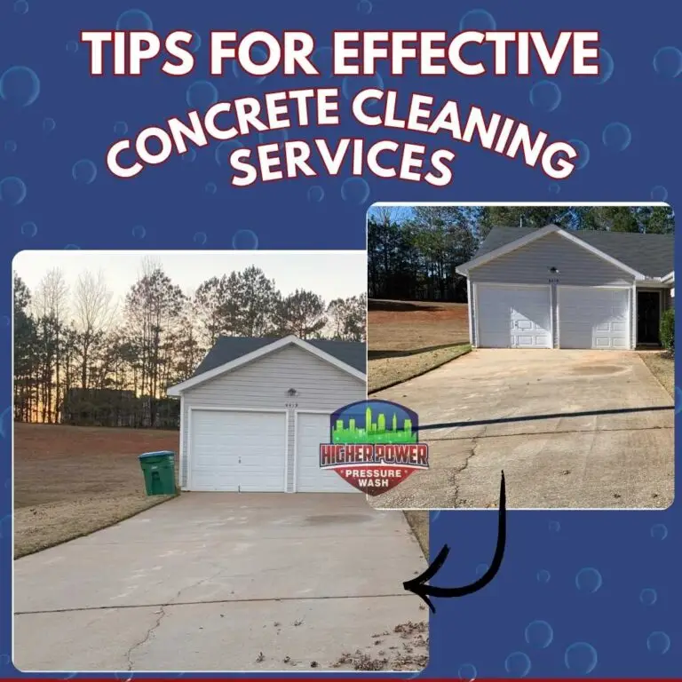 Tips for effective concrete cleaning services