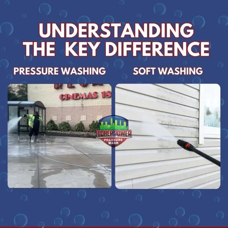 Understanding the difference of pressure washing and soft washing